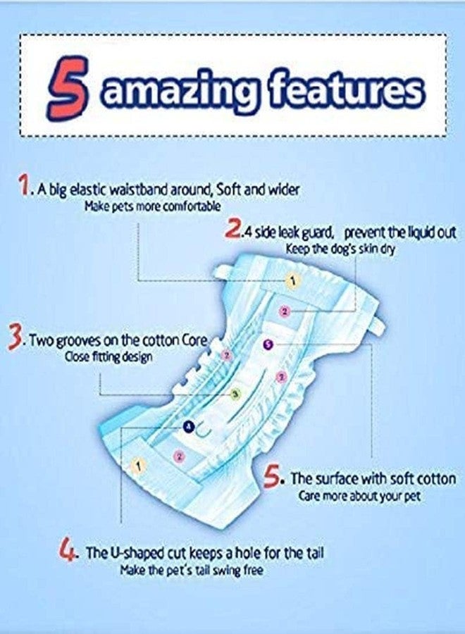 Petlicious & More SmartyPet Disposable Pet Diapers for Dogs (Extra-Extra Large, 660mm X 400mm, 12 pcs) - Image 3